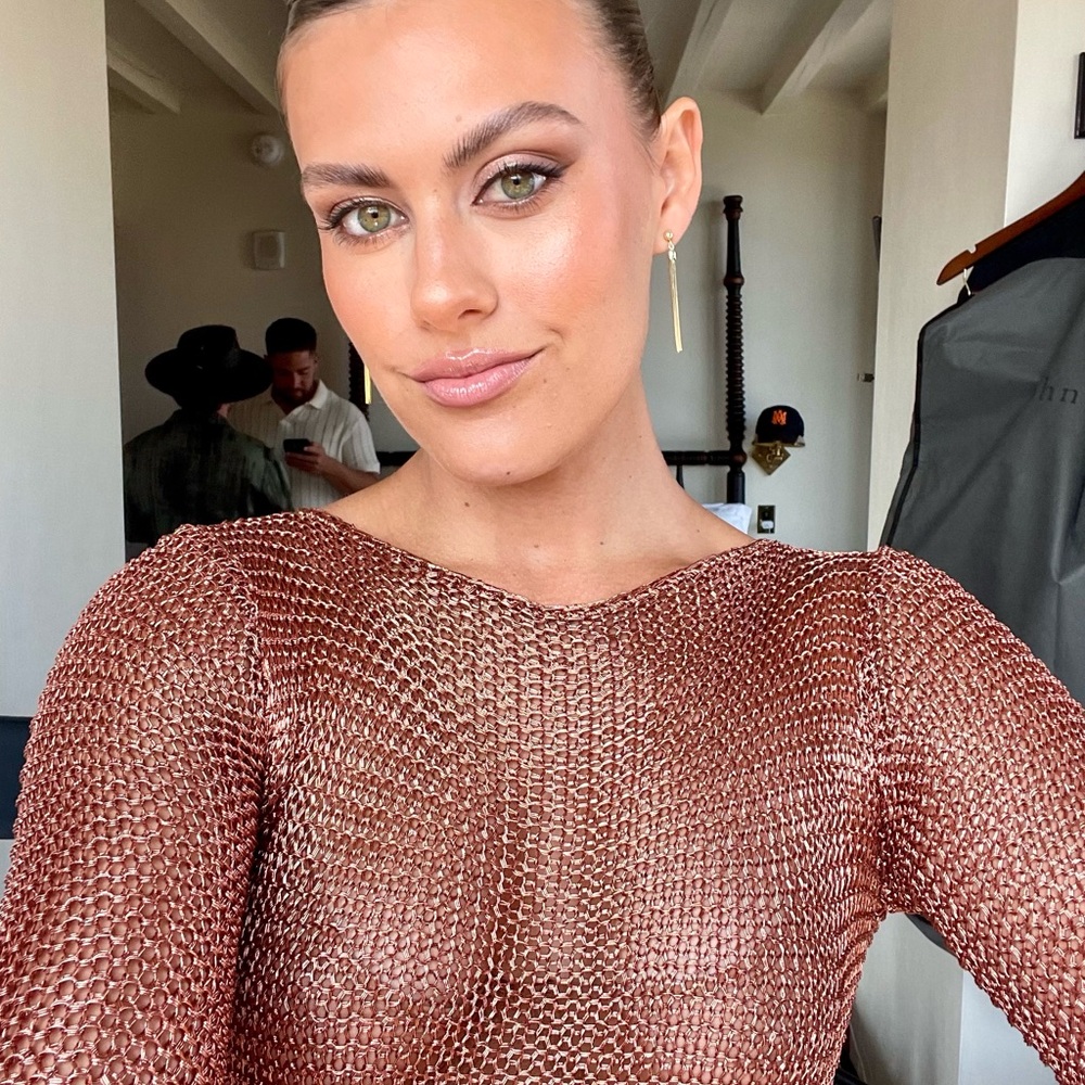 Zimmermann Metallic Mesh Dress